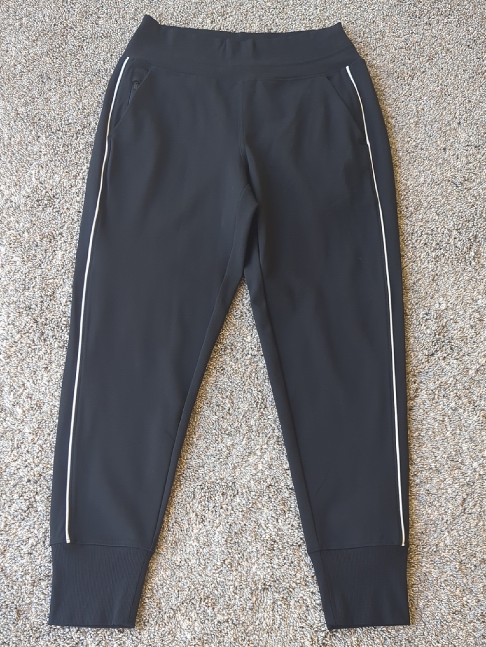 Athleta Venice High Rise Jogger - Black Stripe XS